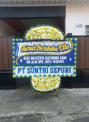 Papan Bunga Duka di Gumpa